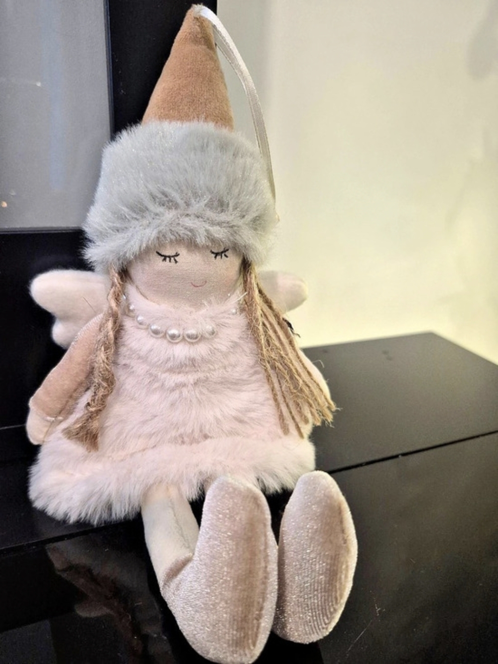 Pink & Gray Holiday Plush Decor